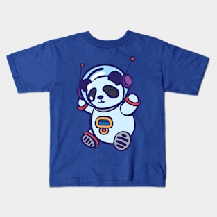 Panda in spacesuit Kids T-Shirt